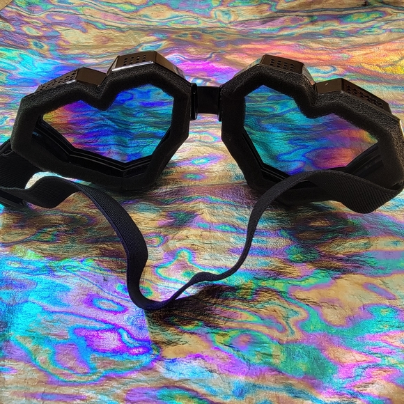 Heart Rainbow Mirrored Ski Snowboard Goggles - Picture 5 of 9